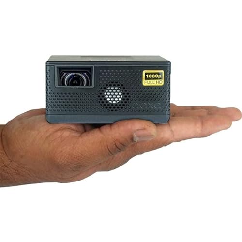 AAXA Technologies KP-400-01 P400 Short Throw Mini Projector Native 1080p LCOS 2hr Battery HDMI TF