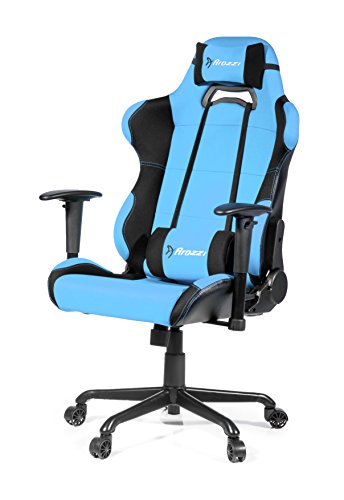 Arozzi Torretta XL Series Gaming Racing Style Swivel Chair, Azure