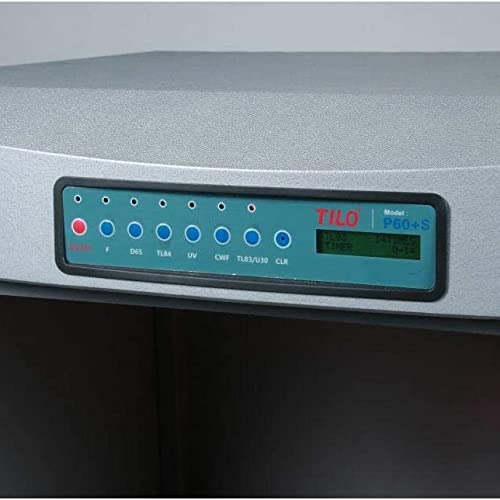 YFYIQI Color Assessment Cabinet Light Box with 6 Light Sources - D65 TL84 UV F CWF TL83