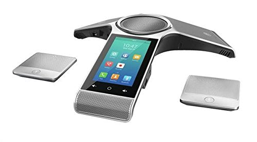 Yealink CP960-WirelessMic Conference IP Phone, 2 Wireless Expansion Microphones. 5-Inch Color Touch Screen. 802.11ac Wi-Fi, 802.3af PoE, Power Adapter Not Included