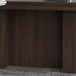 BBF Office 500 72W Executive Desk Set in Black Walnut - Engineered Wood