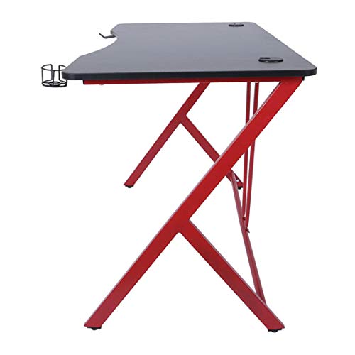 AUSPUM Gaming Desk 47.2Inch Computer Desk Gaming Table,Pc Gaming Workstation Home Office Desk with Headphone Hook (D)