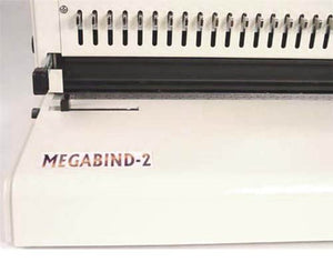 Akiles MegaBind-2 Punching and Binding Equipment with Built-in Wire Closer, Up to 25 Sheets Punching Capacity, 9/16" Pitch, Manual Punch, 14" (24 dies) Punching Length, All 24 Disengaging Dies