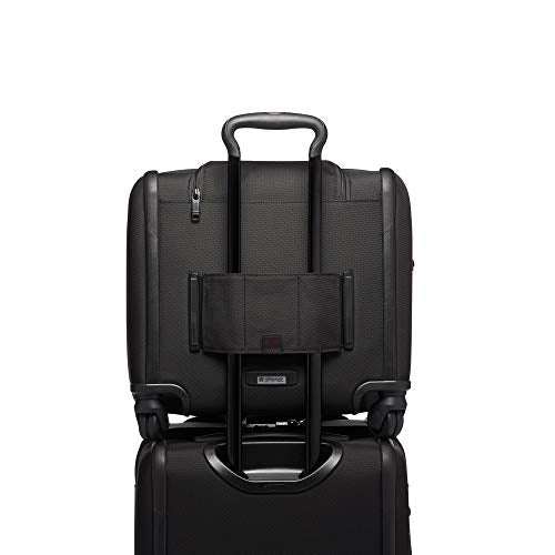 TUMI - Alpha 3 Carry-On 4 Wheeled Laptop Compact Brief Briefcase - 15 Inch Computer Case for Men and Women - Black