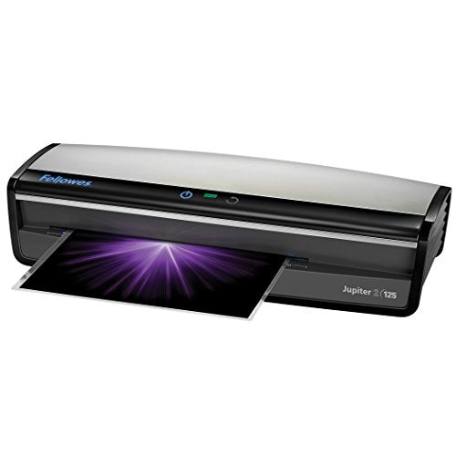 Fellowes Laminator  Jupiter 2 125, Rapid 1 Minute Warm-up Laminating Machine, with Laminating Pouches Kit (5734101)