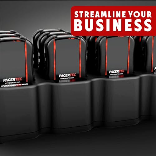 Pagertec TrackStaff V3 Wireless Paging Calling System (Server Paging) for Restaurants, Hospitals, Office & Hotels - Set of 14 Long Range Pagers