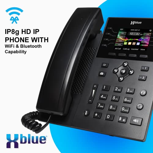 Xblue QB2 System Bundle with 6 IP8g IP Phones - Auto Attendant, Voicemail, Extensions, Call Recording