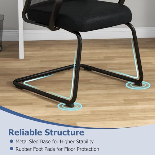 GOFLAME Office Guest Chair with Lumbar Support, 10 Pack