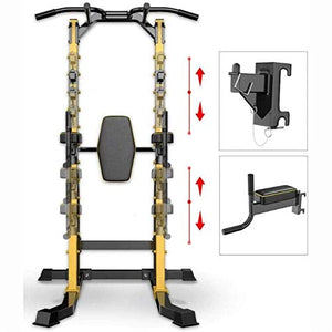 ZXNRTU Strength Training Equipment Strength Training Dip Stands Adjustable Power Tower Pull Up Bar Tower Dip Stands Multifunctional Single Parallel Bars Workout Machine