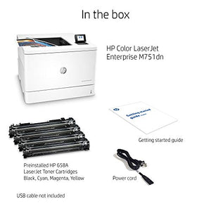 HP Color LaserJet Enterprise M751dn Printer with One-Year, Next-Business Day, Onsite Warranty (T3U44A)