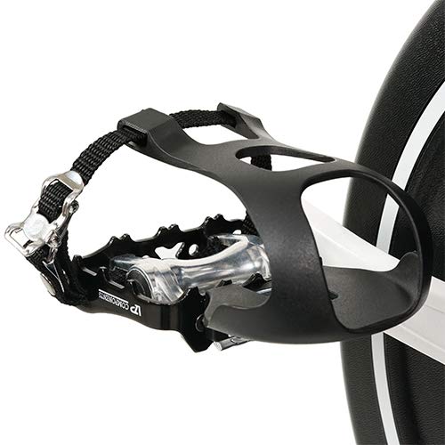 Sunny Health & Fitness ASUNA 7150 Minotaur Exercise Bike Magnetic Belt Drive Commercial Indoor Cycling Bike with 330 LB Max Weight, SPD Style / Cage Pedals and Aluminum Frame, Black