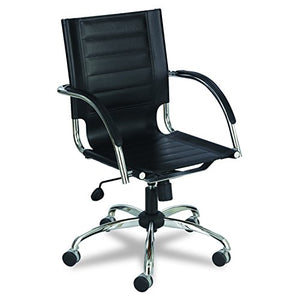 Safco Products 3456BL Flaunt Managers Leather Chair, Black