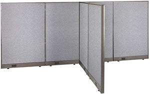 GOF Freestanding T-Shaped Office Partition - Large Fabric Room Divider Panel