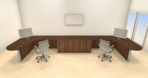 UTM Furniture Modern Executive Office Workstation Desk Set, CH-AMB-S74