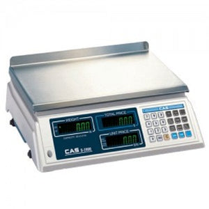 CAS S-2000 30lb Low Profile Price Computing Scale, 30lb Capacity, 0.01lb Readability, NTEP Legal for Trade