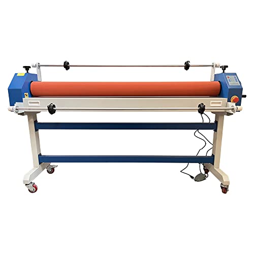 INTSUPERMAI Electric Manual Cold Laminator Machine 63inch 1600mm with Holder Rod