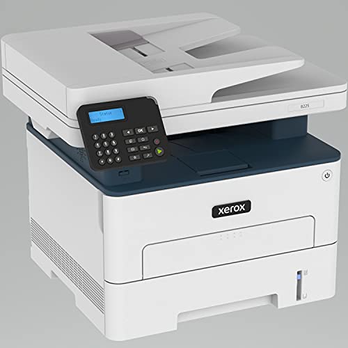 Xerox B225/DNI Multifunction Printer, Print/Scan/Copy, Black and White Laser, Wireless, All in One