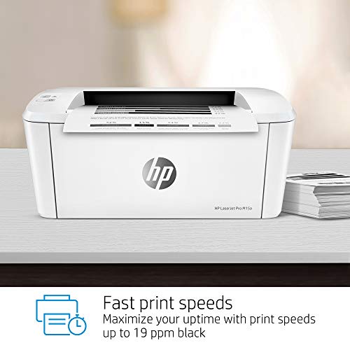 HP Laserjet Pro M15a World's Smallest Black-and-White Monochrome Laser Printer W2G50A (Includes Toner and USB Cable)