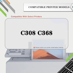 PUCIO DV313 Developer Unit Compatible with Konica Minolta C308 C368 Printers - 4 Color