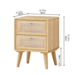 BinOxy Night Stand Bedside Table Japanese Style Small Storage Cabinet (Color: E, Size: 40 * 35 * 54cm)