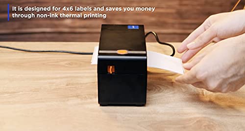 Beeprt BY426BT | High Speed Thermal Label Printer for 4X6 Labels | Bluetooth Enabled | Free Label Holder | Compatible with Windows, MacOS, Android and iOS Systems | 12 Month Free Replacement Warranty
