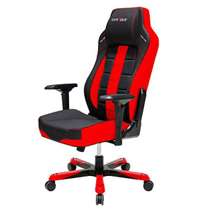 DXRacer OH/BF120/NR Boss Series Black and Red Gaming Chair - Includes 1 free cushion and Lifetime warranty on frame