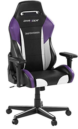 DXRacer Drifting Series OH/DM61/NWV Racing Seat Office Chair Gaming Ergonomic adjustable Computer Chair with - Included Head and Lumbar Support Pillows (Black, White, Voilet)