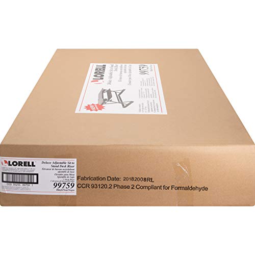 Lorell LLR99759 Deluxe Ergonomic Sit-to-Stand Monitor Riser