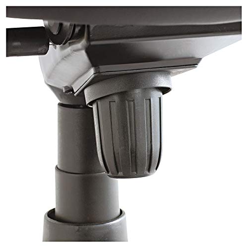 Alera ALEMA41LS10M Madaris Series High-Back Knee Tilt Leather Chair Wood Trim, Black/Mahogany