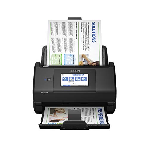 Epson Workforce ES-580W Wireless Color Duplex Desktop Document Scanner (Renewed)