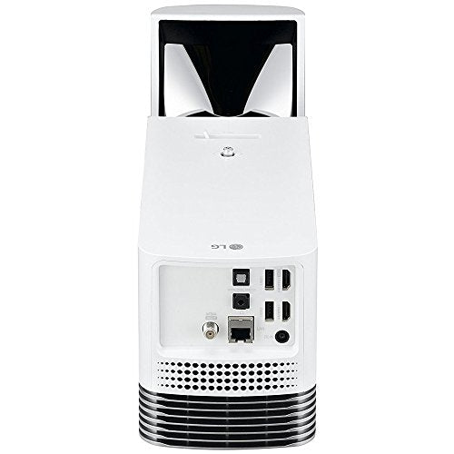 LG HF85JA Ultra Short Throw Laser Smart Home Theater Projector (2017 Model) White + 2 x 6ft High Speed HDMI Cable + Lens Cleaning Pen + Ceiling Bracket + 6-Outlet Surge Adapter