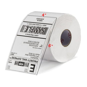 OFFNOVA High Speed Bluetooth Thermal Label Printer and a Roll of 500 4" x 6" Shipping Thermal Labels Bundle