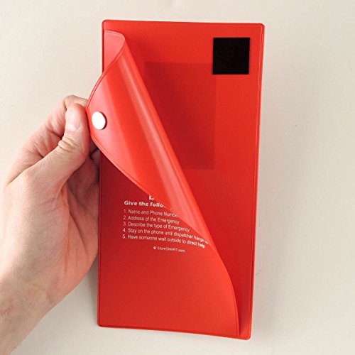 StoreSMART - Vial of Life 100-Pack - Magnetic Easy Open - Magnetic Back - Red - VOLMCP502MB-R-100