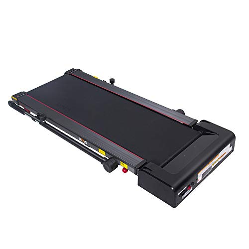 Sunny Health & Fitness Slim Folding Treadmill Trekpad with Arm Exercisers - SF-T7971, Black