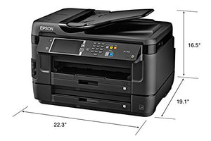 Epson WorkForce WF-7620 Wireless Color All-in-One Inkjet Printer with Scanner, Copier, Fax, PrecisionCore Print Head, DURABrite Ultra Ink, Wide-Format, Photo Quality and Mobile Printing