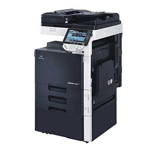 Refurbished Konica Minolta BizHub C223 Monochrome Multifunction Printer - 22ppm, Copy, Print, Color Scan, Standard Duplex, 2 Trays and Cabinet (Certified Refurbished)