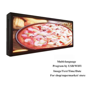 PH6mm Outdoor LED Sign 40''x 18'' Full Color Programming Support Texts, Images and Video Display