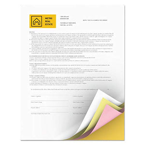 Xerox 3R12856 Vitality Multipurpose Carbonless Paper, 8 1/2 x 11, Goldenrod/Pink/Canary/White