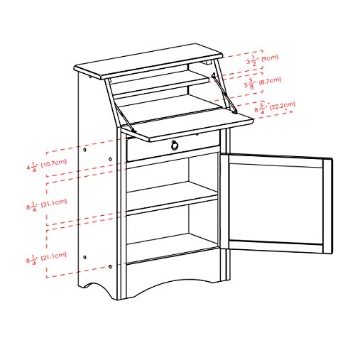 Winsome Wood Regalia Home Office, Walnut