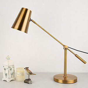 Raxinbang Adjustable Angle Iron Craft Table Lamp - Modern Desk Reading Room Bedside Warm Light LED 74 68cm