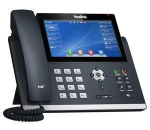 MM MISSION MACHINES Business Phone System Y400: Yealink T48U Phones + Server + 1 Year Phone Service (4 Phone Bundle)
