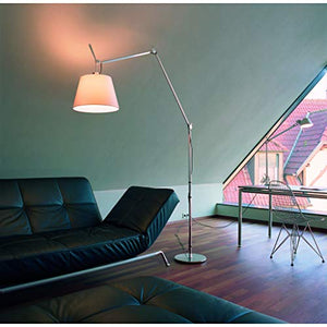 Artemide Tolomeo Mega 150W E26 Floor Lamp | Aluminum Parchment Diffuser | 12
