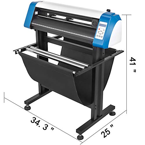 VEVOR Vinyl Cutter 28 Inch Plotter Machine AUTO-Positioning Paper Feed Vinyl Cutter Plotter Speed Adjustable Sign Cutting with Floor Stand & Signmaster Software