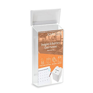 SOURCEONE.ORG Source One Outdoor Brochure Holder Acrylic Wall Mounting Literature Dispenser