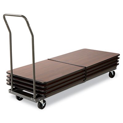 Alera ALEFTCART Chair and Table Cart, 20-3/4w x 50-5/8d to 75-3/8d, Black