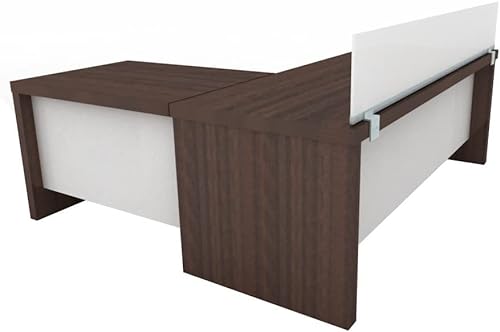 OBEX Desk Mounted Acrylic Privacy Panel, 24" x 66", Frosted