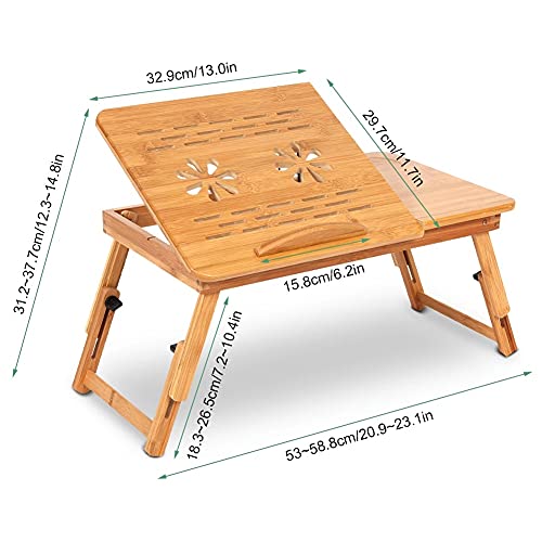 FXZMJN Adjustable Table Computer Desk Rack Shelf Dormitory Bed Lap Desk Portable Book Reading Tray Stand Table (Style : A)