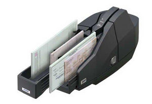 Epson A41A266A8881 CaptureOne TM-S1000 Check Scanner, Single Feed, 1 Pocket, Power Supply, USB Cable, Franking Cartridge, Ranger CD, Dark Gray