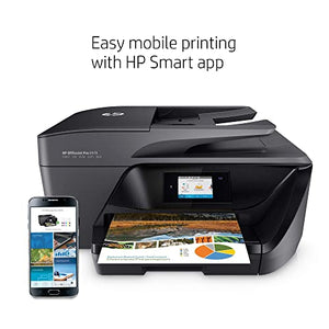 HP OfficeJet Pro Series All-in-One Wireless Printer, Print, Scan, Copy, Fax for Office,Up to 20 ppm Print Speed,Instant Ink Ready-2.65" CGD TouchscreenWorks with Alexa,with JAWFOAL Printer Cable