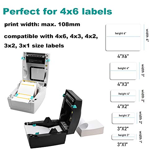 Shipping Label Printer - High Speed 160mm/s Desktop Label Printer 4x6 Thermal Label Maker, Package Address Barcode Printer Support Mac & Windows Compatible with UPS USPS Etsy Shopify Amazon FedEx Ebay